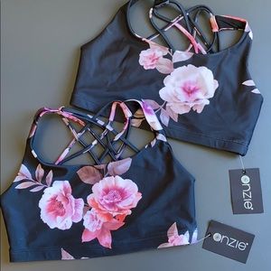 NWT Onzie Chic Moody Floral Sports Bra - Pick 1